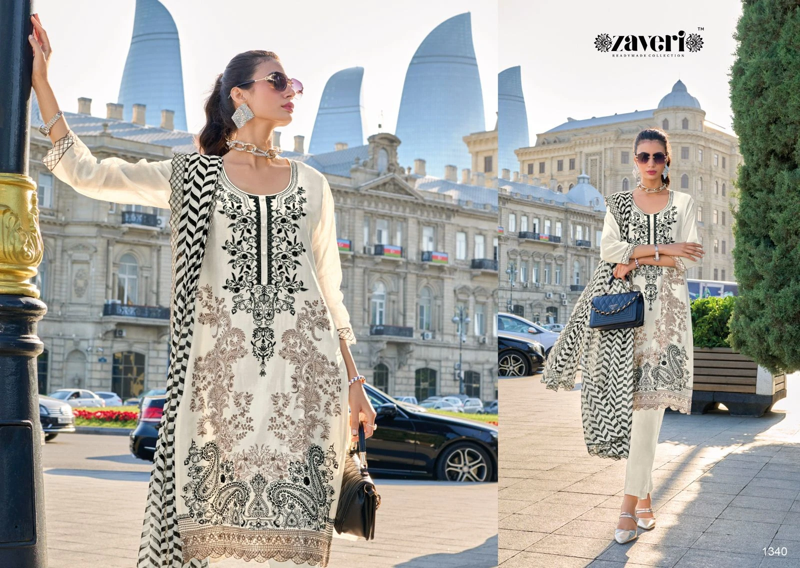 Zaveri Nayab Cotton Wholesale Fancy Readymade Salwar Suit Catalog — Wholesale Designer Salwar Suits, MPA wholesale from Surat — view 2